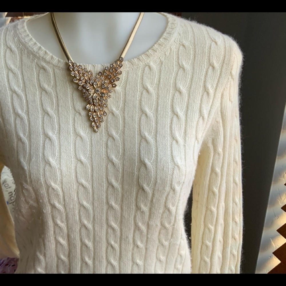 Gold and “diamond” necklace